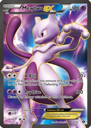 Mewtwo EX (98 Full Art) — Pokémon TCG card