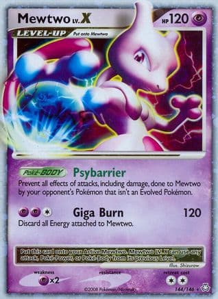 Mewtwo LV.X — Legends Awakened Pokémon TCG card by Shizurow