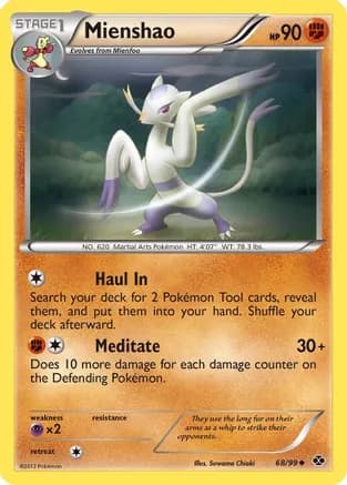 Mienshao — Next Destinies Pokémon TCG card by Suwama Chiaki