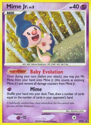 Mime Jr. - DP22 — Diamond and Pearl Promos Pokémon TCG card by Mitsuhiro Arita