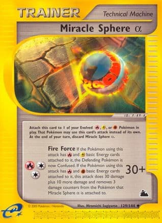Miracle Sphere Alpha — Skyridge Pokémon TCG card by Hiromichi Sugiyama