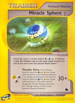 Miracle Sphere Gamma — Skyridge Pokémon TCG card by Hiromichi Sugiyama