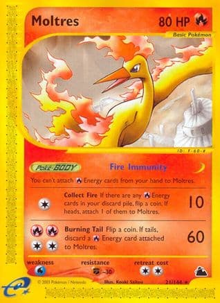 Moltres — Skyridge Pokémon TCG card by otumami
