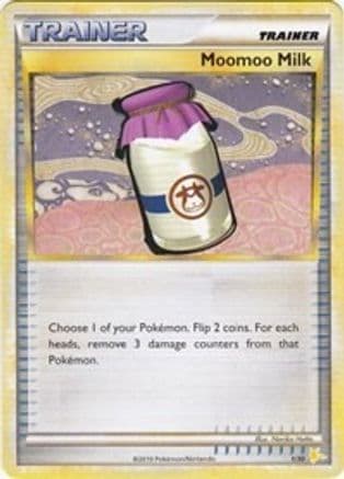 Moomoo Milk (#26) — HGSS Trainer Kit: Gyarados & Raichu Pokémon TCG card by Ken Sugimori