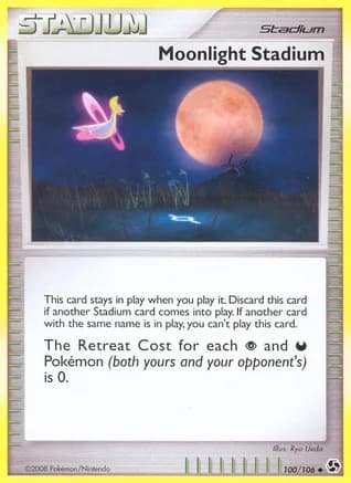 Moonlight Stadium — Great Encounters Pokémon TCG card by Ryo Ueda