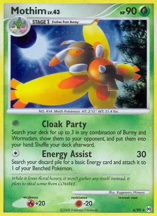 Mothim — Arceus Pokémon TCG card by Kagemaru Himeno