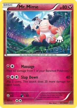 Mr. Mime — XY Base Set Pokémon TCG card by Mizue