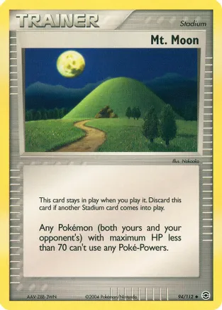Mt. Moon — EX FireRed & LeafGreen Pokémon TCG card by Nakaoka