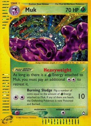 Muk (H17) — Aquapolis Pokémon TCG card by Hajime Kusajima