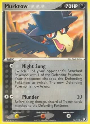 Murkrow — EX Unseen Forces Pokémon TCG card by Kouki Saitou
