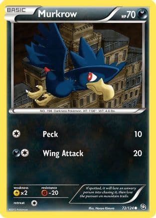 Murkrow — Dragons Exalted Pokémon TCG card by Naoyo Kimura