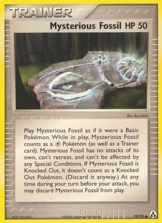 Mysterious Fossil — Legend Maker Pokémon TCG card by Ryo Ueda
