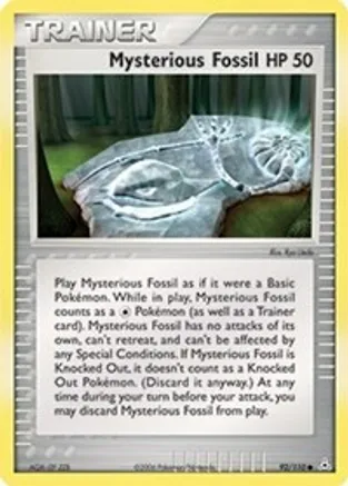Mysterious Fossil — EX Holon Phantoms Pokémon TCG card by Ryo Ueda