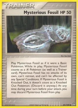 Mysterious Fossil — EX Power Keepers Pokémon TCG card by Ryo Ueda