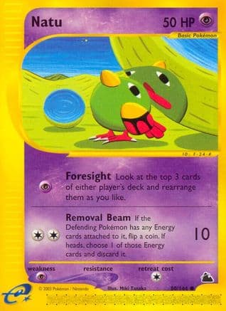 Natu — Skyridge Pokémon TCG card by Miki Tanaka