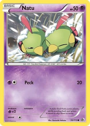 Natu — Legendary Treasures Pokémon TCG card by Sanosuke Sakuma