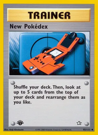 New Pokedex — Neo Genesis Pokémon TCG card by Keiji Kinebuchi