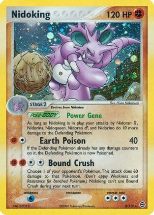 Nidoking — EX FireRed & LeafGreen Pokémon TCG card by Hisao Nakamura