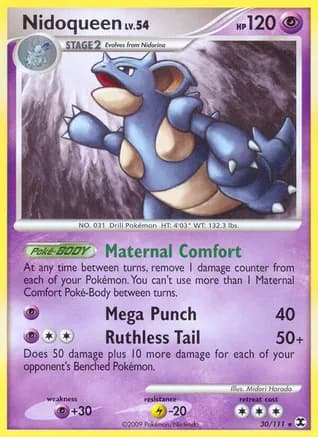 Nidoqueen — Rising Rivals Pokémon TCG card by Midori Harada