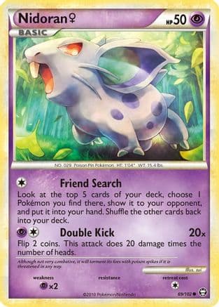 Nidoran F — Triumphant Pokémon TCG card by sui