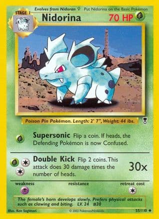 Nidorina — Legendary Collection Pokémon TCG card by Kagemaru Himeno