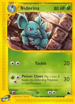 Nidorina — Skyridge Pokémon TCG card by Midori Harada