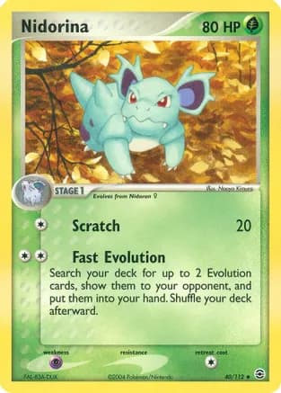 Nidorina — EX FireRed & LeafGreen Pokémon TCG card by Naoyo Kimura