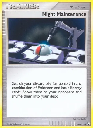 Night Maintenance — Secret Wonders Pokémon TCG card by Ryo Ueda