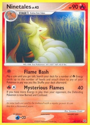 Ninetales — Platinum Pokémon TCG card by Suwama Chiaki
