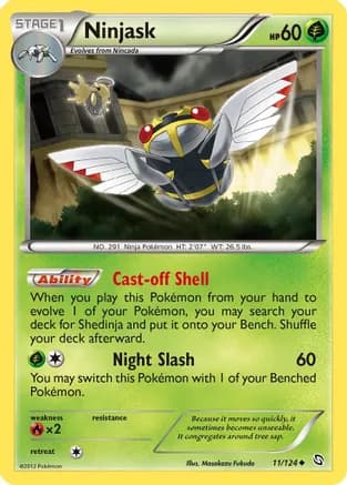 Ninjask — Dragons Exalted Pokémon TCG card by Masakazu Fukuda
