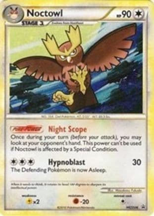 Noctowl - HGSS06 — HGSS Promos Pokémon TCG card by Mitsuhiro Arita