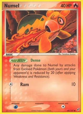 Numel — EX Deoxys Pokémon TCG card by Tomokazu Komiya