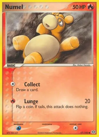 Numel - 057/106 — EX Emerald Pokémon TCG card by Miki Tanaka