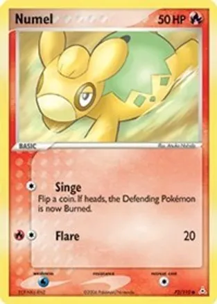 Numel — EX Holon Phantoms Pokémon TCG card by Atsuko Nishida