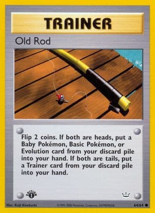 Old Rod — Neo Revelation Pokémon TCG card by Keiji Kinebuchi
