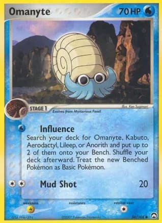 Omanyte — EX Power Keepers