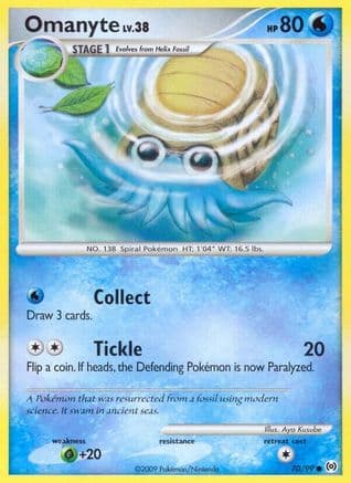 Omanyte — Arceus Pokémon TCG card by Aya Kusube