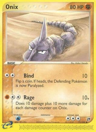 Onix — Sandstorm Pokémon TCG card by Mitsuhiro Arita