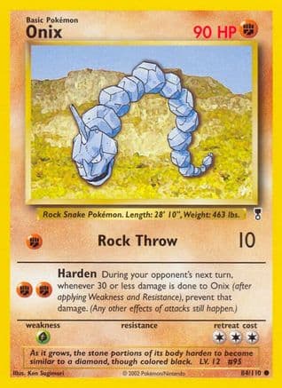 Onix — Legendary Collection Pokémon TCG card by Ken Sugimori