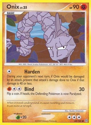 Onix — Stormfront Pokémon TCG card by Kyoko Umemoto