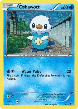 Oshawott - 4/12 — McDonald's Promos 2011 Pokémon TCG card by Ken Sugimori