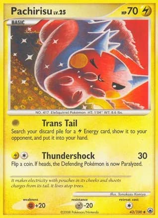 Pachirisu — Majestic Dawn Pokémon TCG card by Tomokazu Komiya