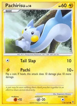 Pachirisu — Supreme Victors Pokémon TCG card by Kagemaru Himeno