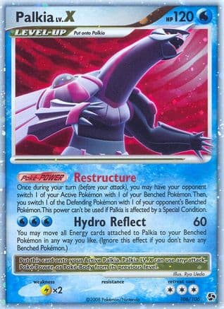 Palkia LV.X — Pokémon TCG card