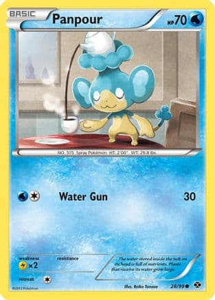 Panpour — Next Destinies Pokémon TCG card by Reiko Tanoue