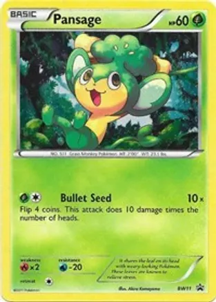 Pansage - BW11 — Black and White Promos