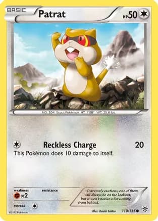 Patrat (110) — Plasma Storm Pokémon TCG card by Kouki Saitou