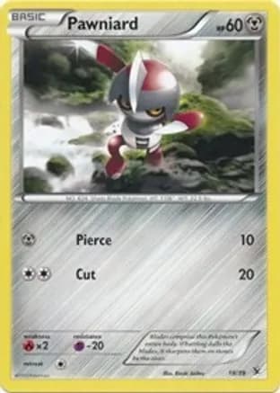 Pawniard — Kalos Starter Set Pokémon TCG card by Kouki Saitou