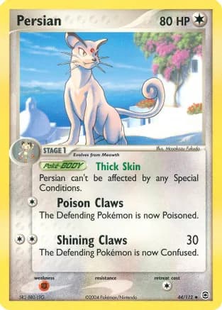Persian — EX FireRed & LeafGreen Pokémon TCG card by Masakazu Fukuda