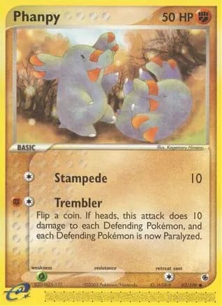 Phanpy — EX Ruby and Sapphire Pokémon TCG card by Kagemaru Himeno